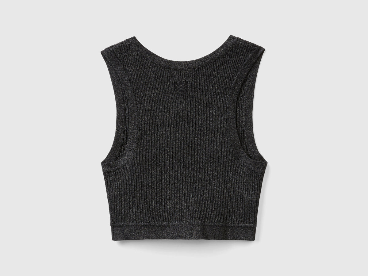 Brassiere a costine con lurex