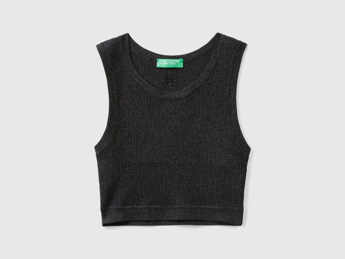 Brassiere a costine con lurex