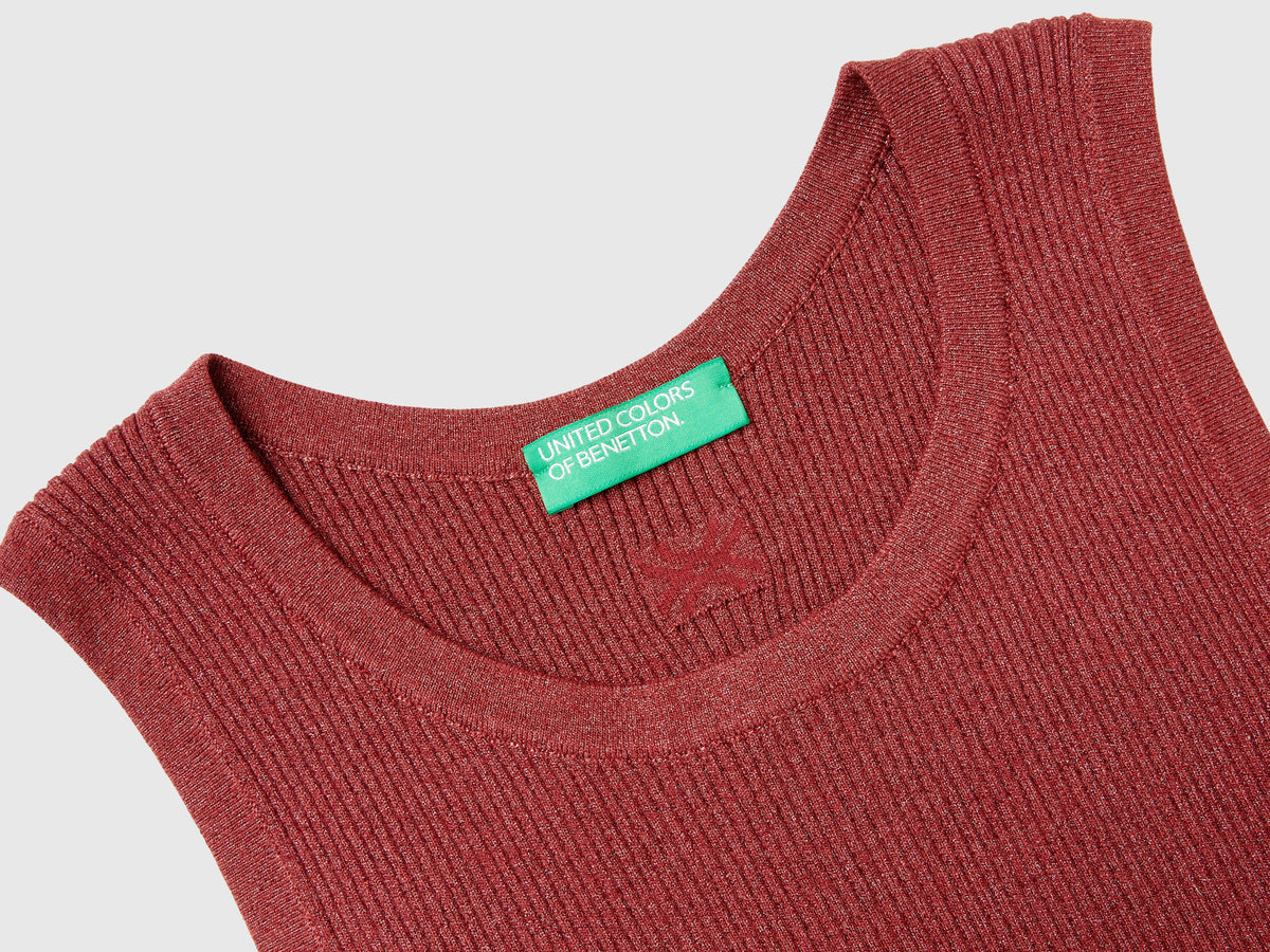 Brassiere a costine con lurex