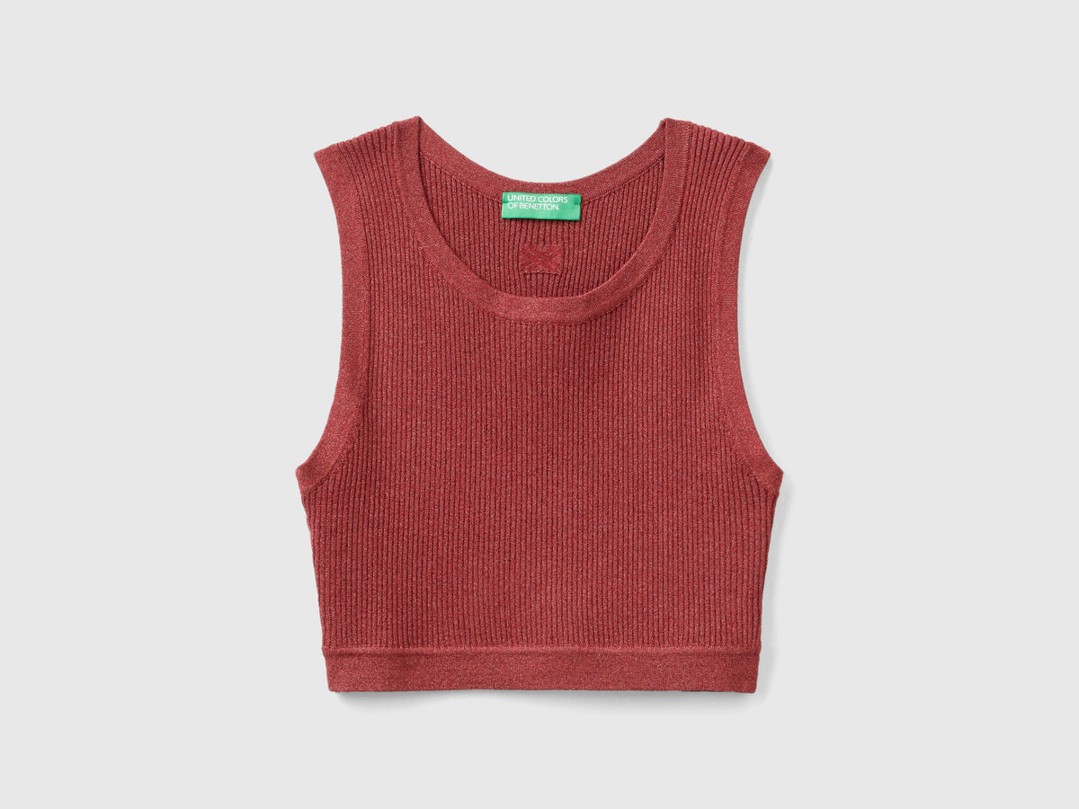 Brassiere a costine con lurex