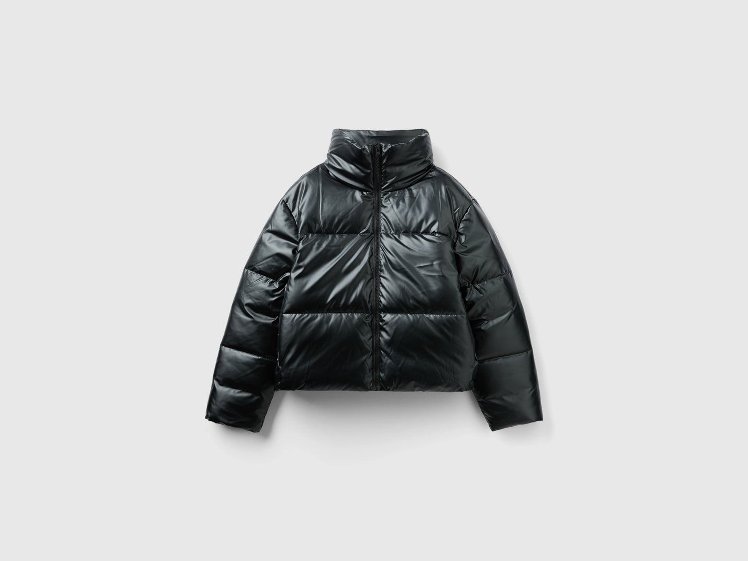 Piumino imbottito in ovatta da donna nero | Benetton Outlet