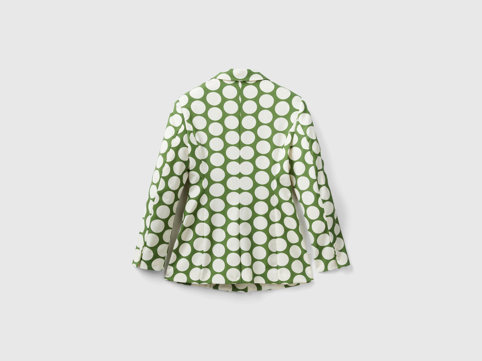 Blazer fluido a pois da donna verde 2 | Benetton Outlet