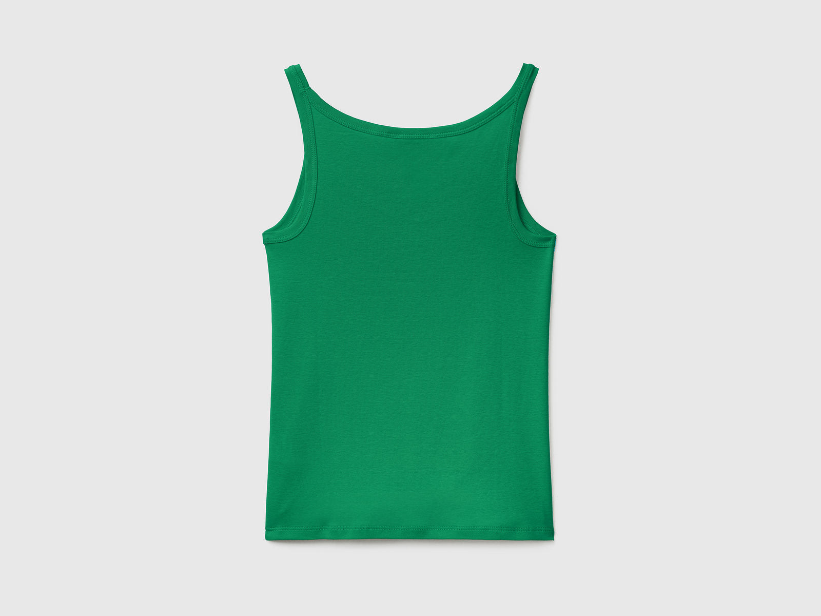 Canotta in puro cotone da donna verde 2 | Benetton Outlet