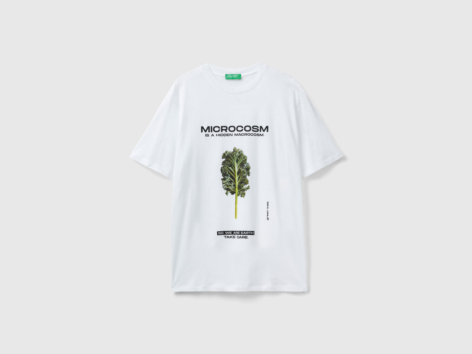 Pure organic cotton T-shirt da uomo bianco | Benetton Outlet