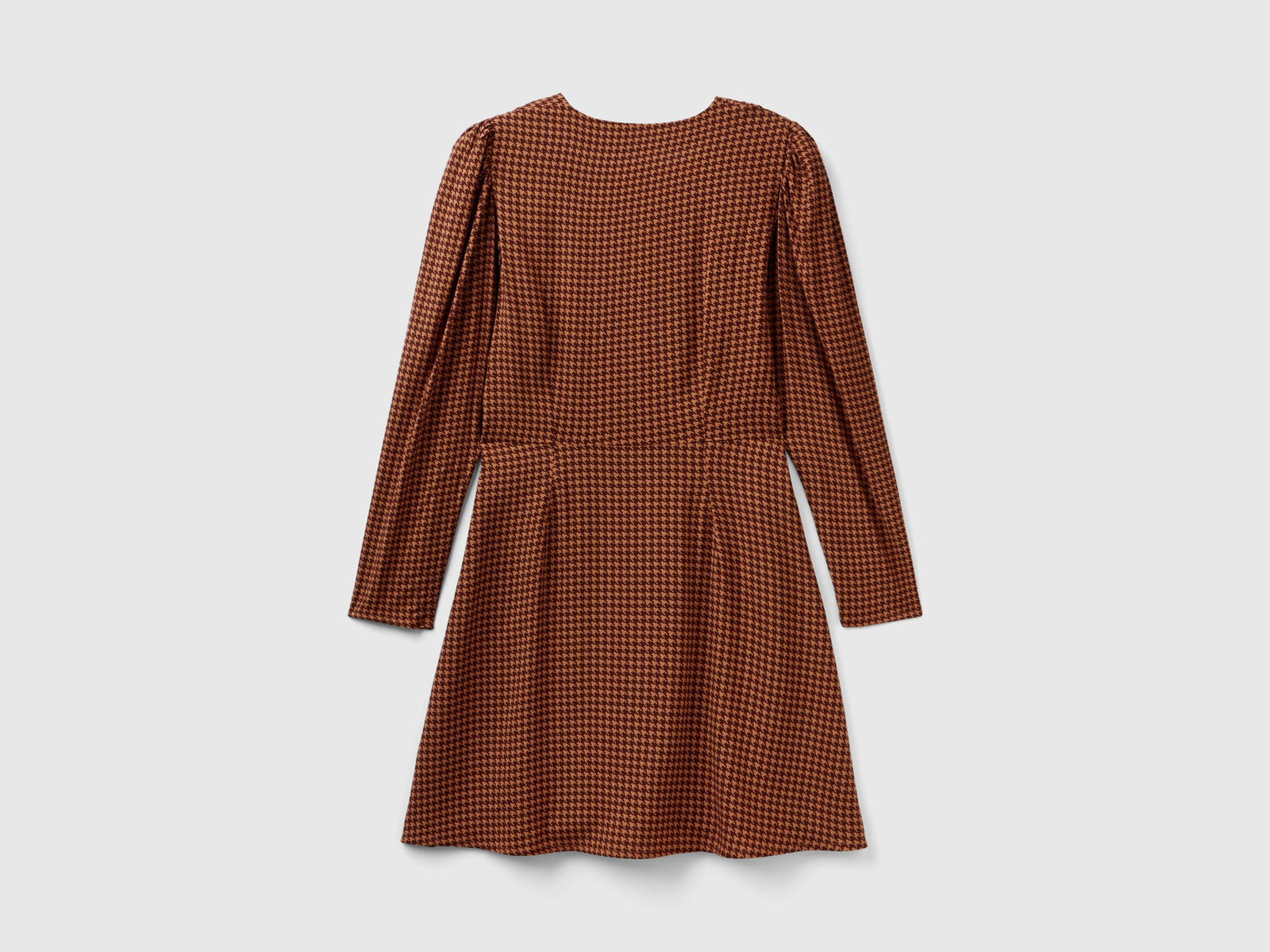 Abito fantasia in viscosa da donna marrone 2 | Benetton Outlet