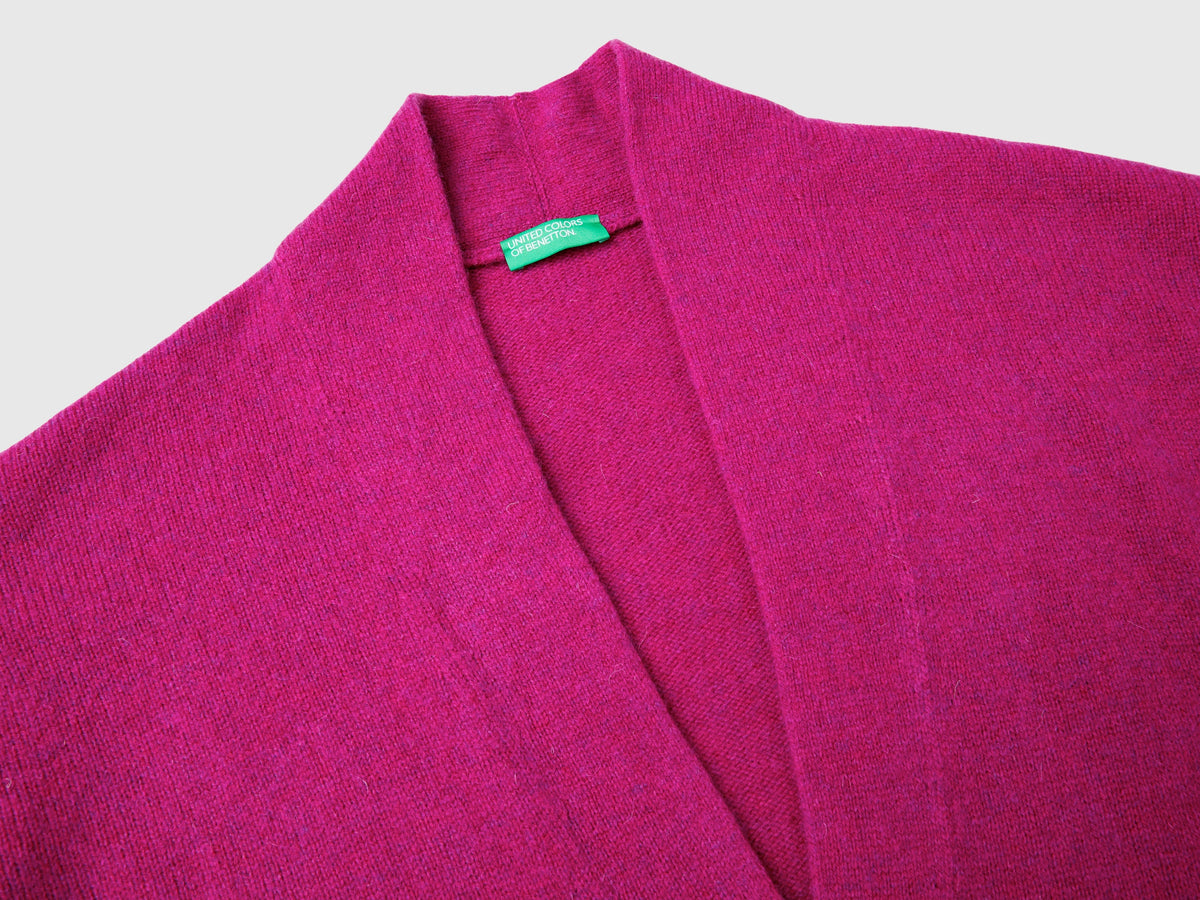 Cardigan lungo in pura lana Shetland