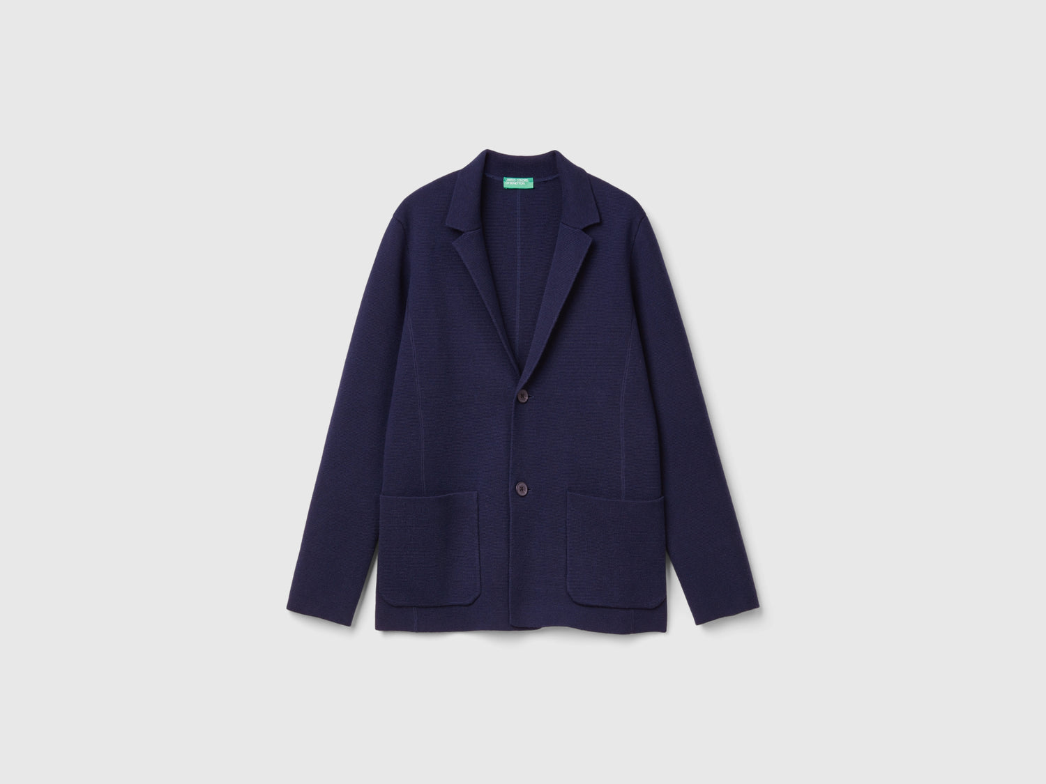 Giacca in maglia da uomo blu scuro | Benetton Outlet