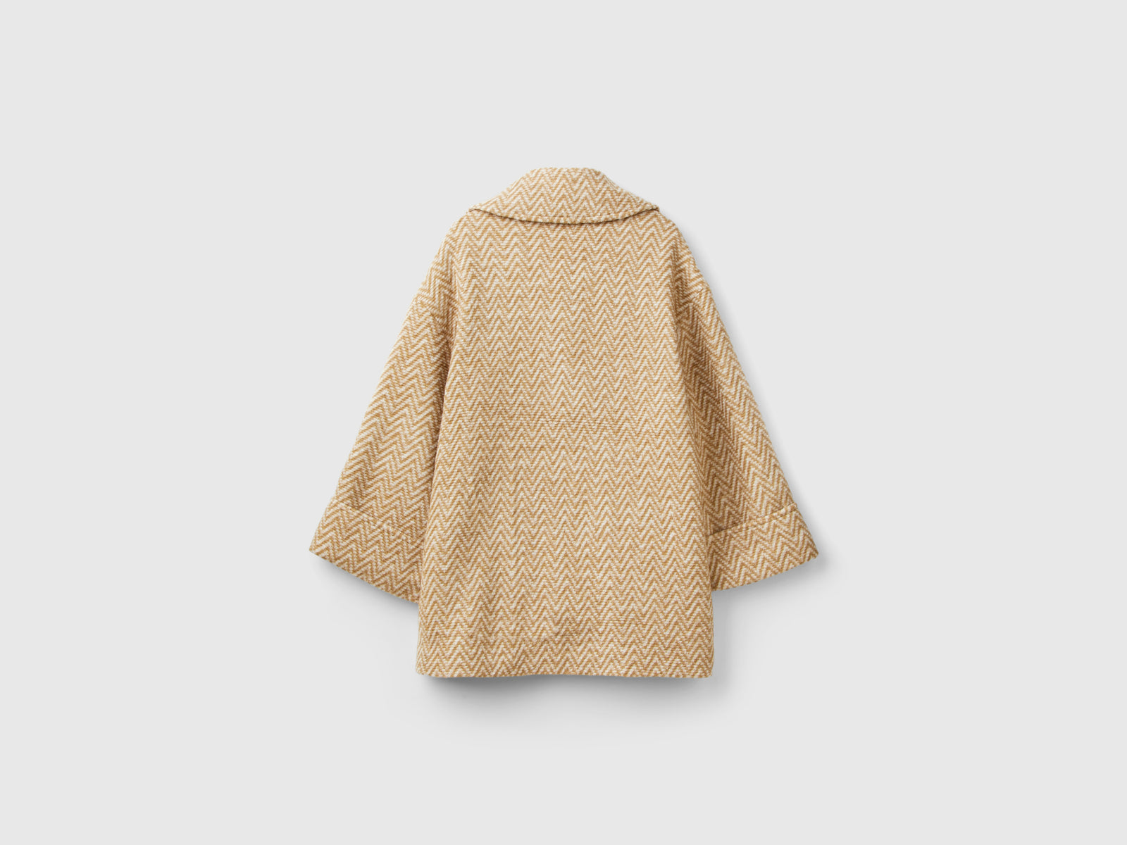 Cappotto oversize doppiopetto da donna beige 2 | Benetton Outlet