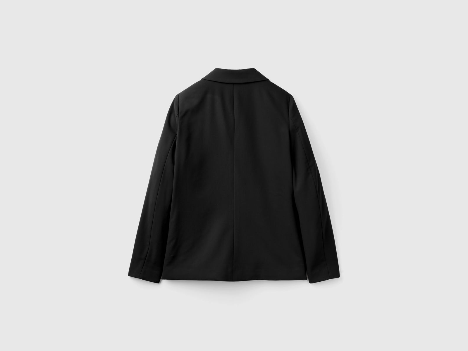 Blazer in misto viscosa stretch da donna nero 2 | Benetton Outlet