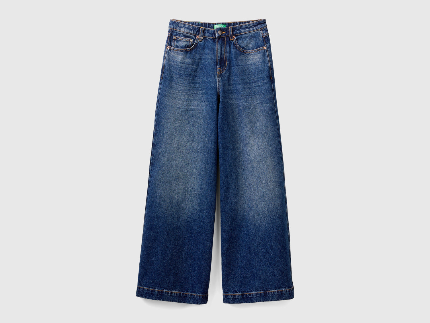 Jeans wide fit da donna blu | Benetton Outlet