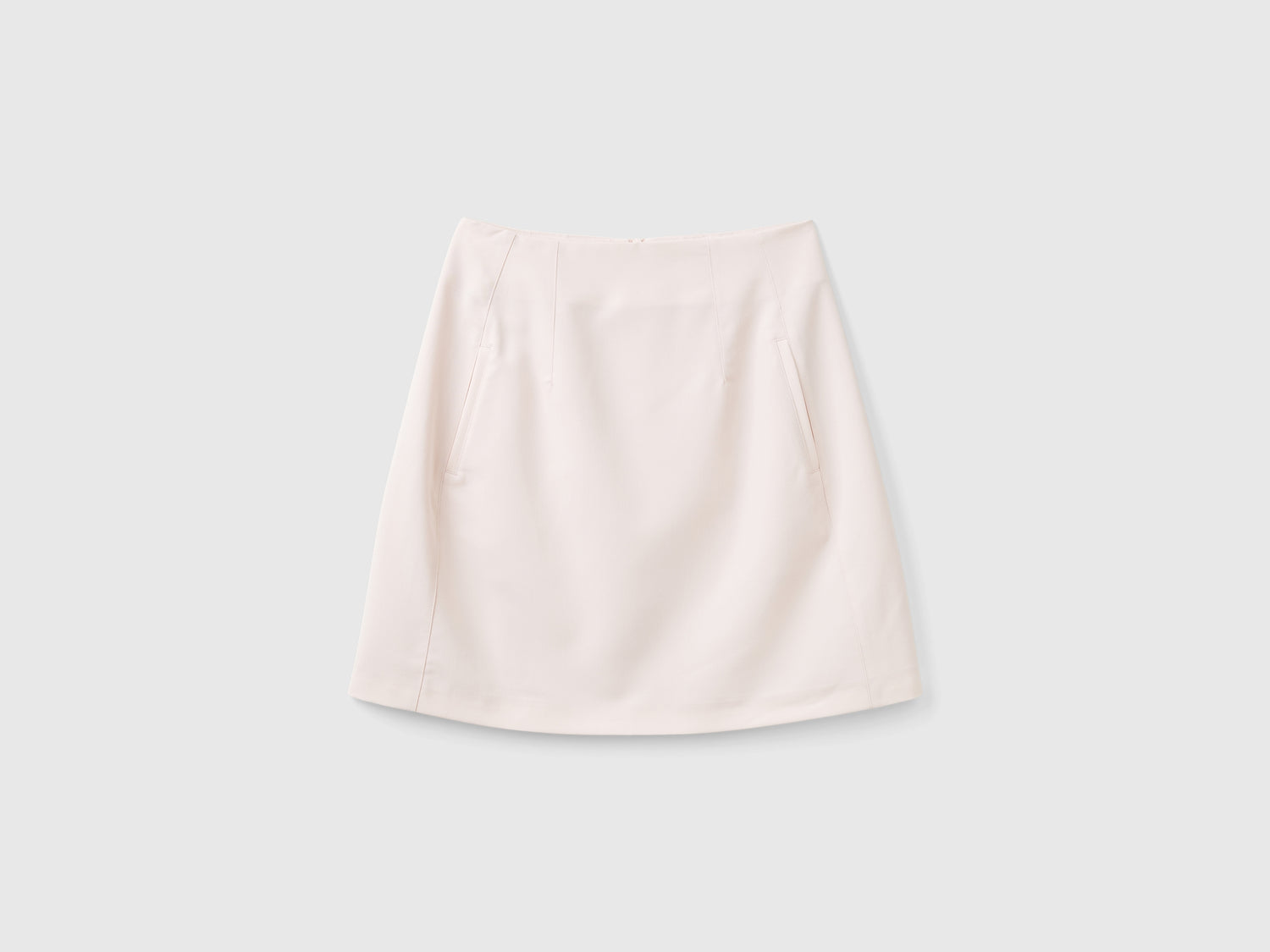 Minigonna in misto cotone stretch da donna rosa tenue | Benetton Outlet