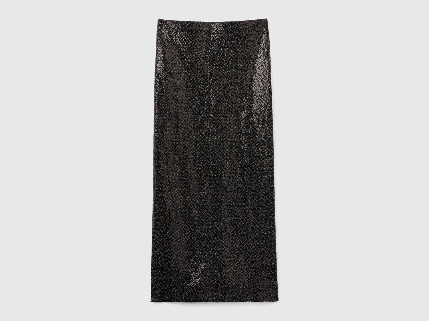 Gonna a tubino con paillettes da donna nero | Benetton Outlet