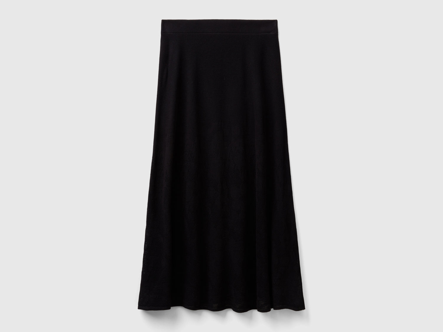 Gonna con motivo fiori da donna nero | Benetton Outlet