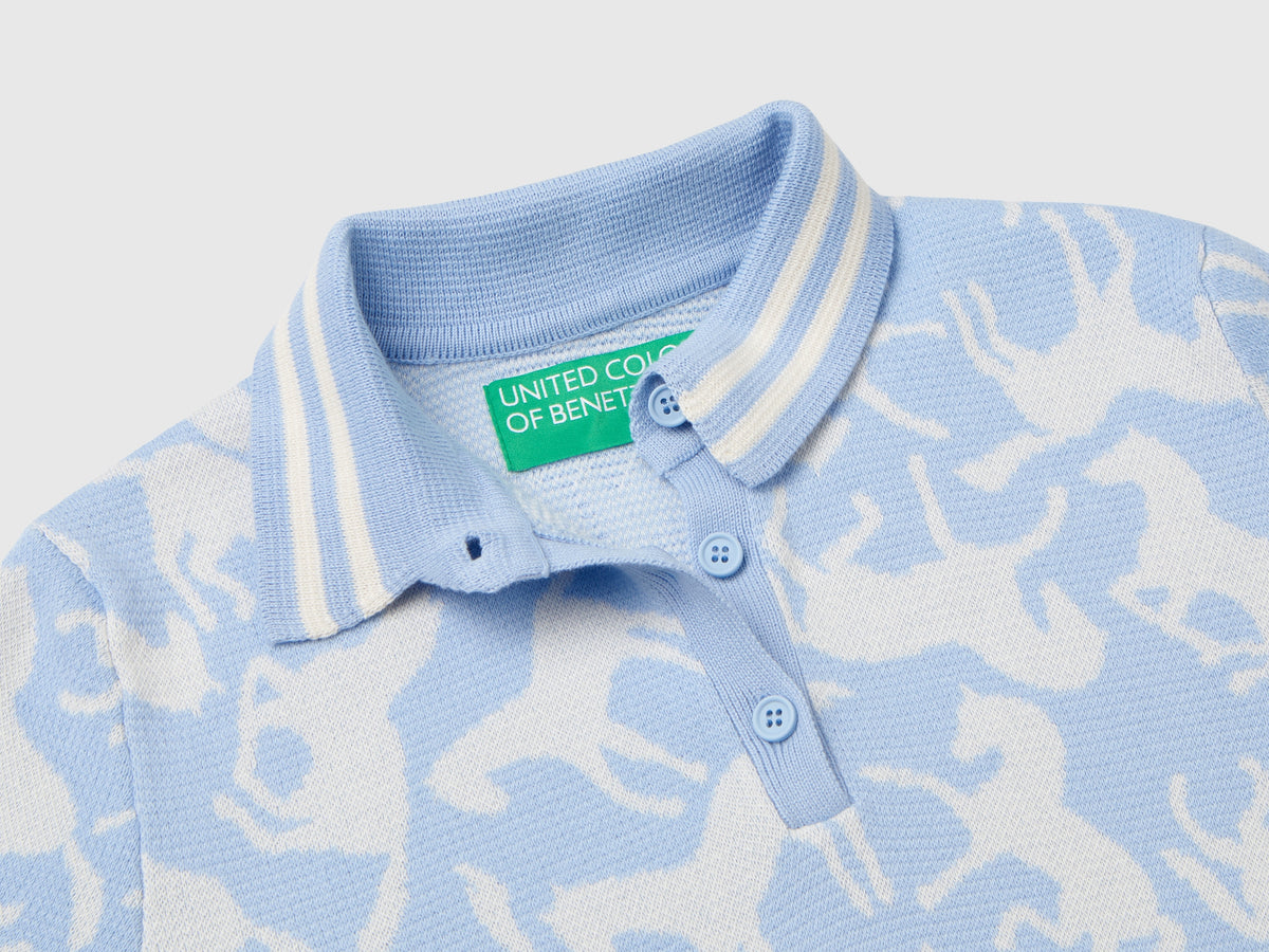 Cropped polo with horses