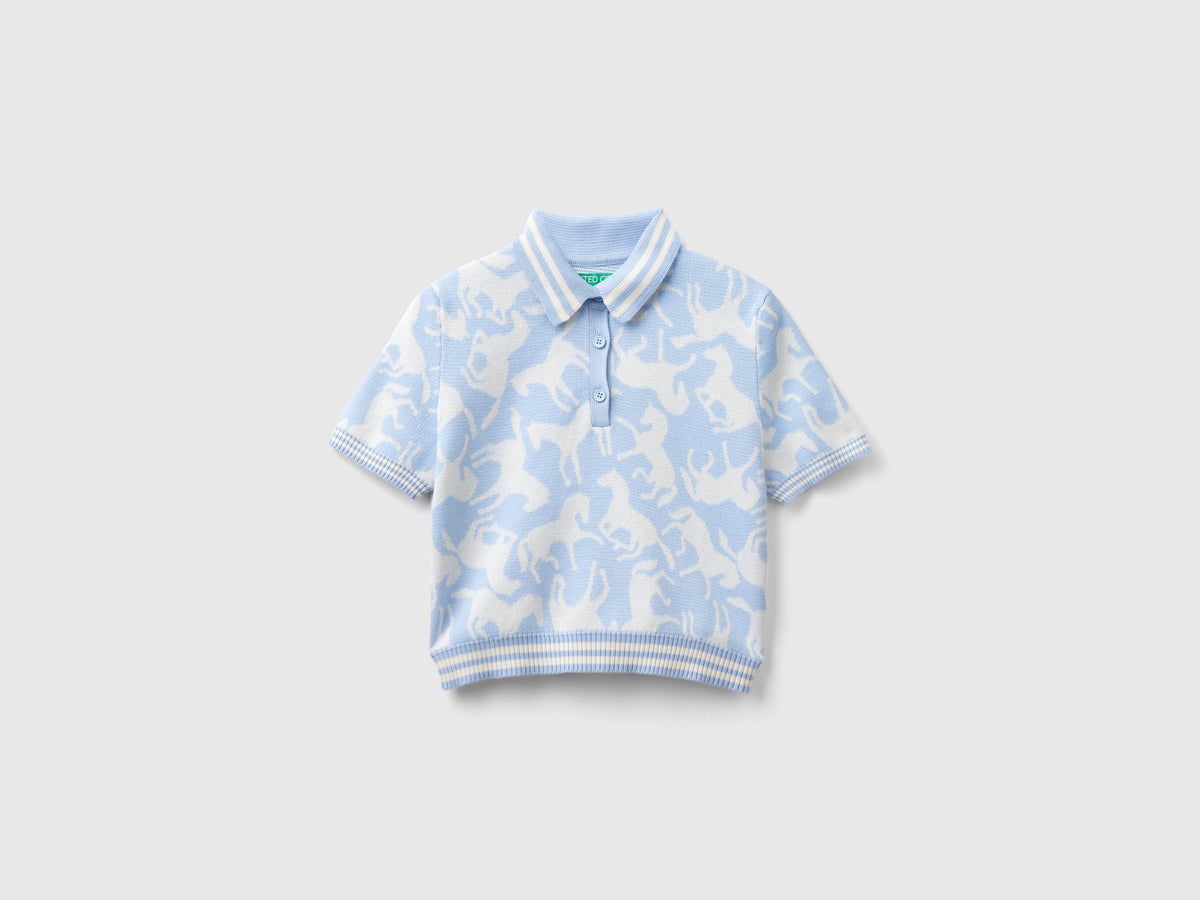 Cropped polo with horses