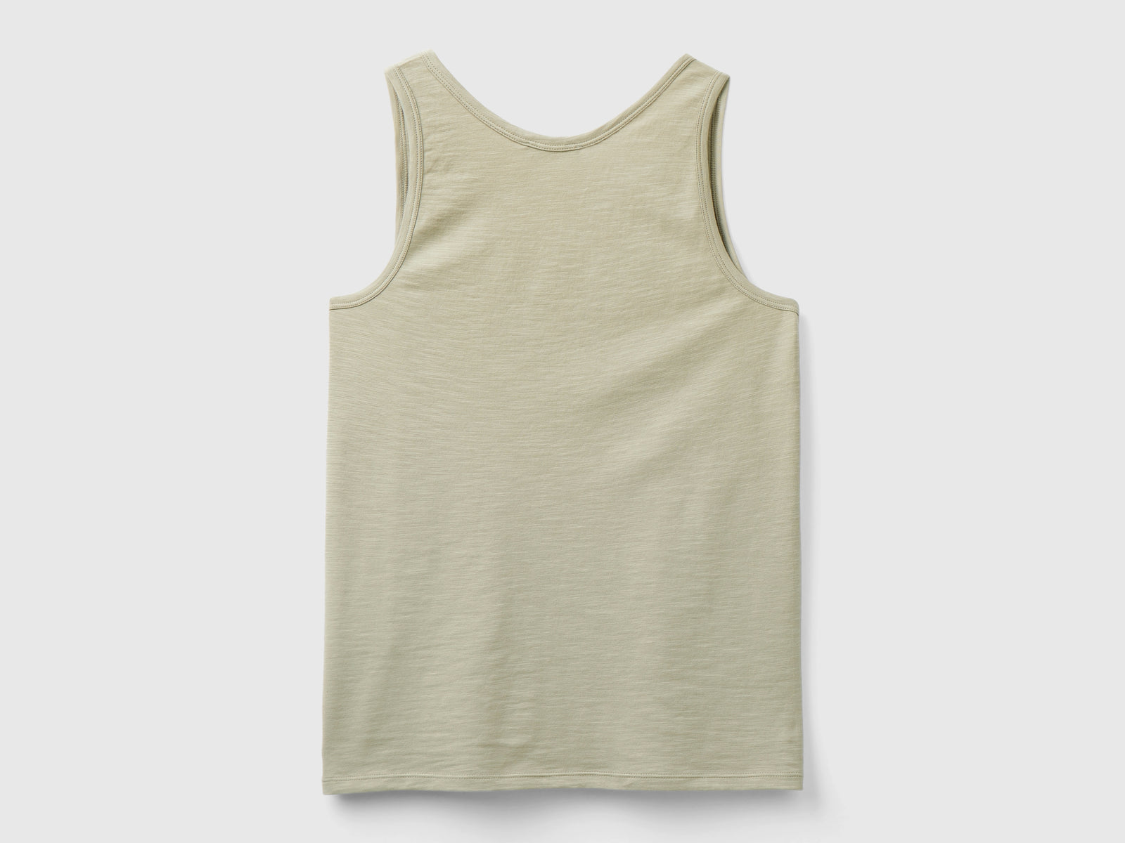 Canotta in cotone leggero da donna verde militare 2 | Benetton Outlet