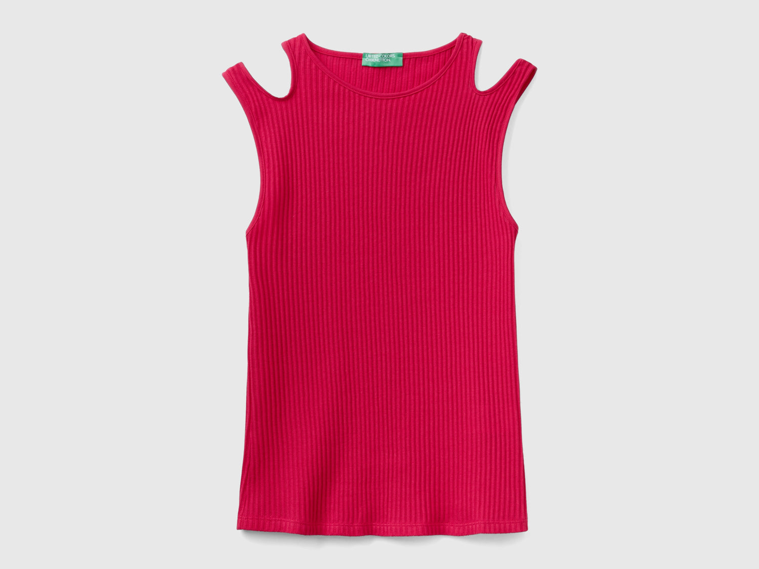 Canotta cut out slim fit da donna ciclamino | Benetton Outlet