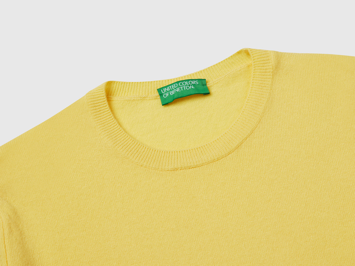 Merino wool crew neck sweater