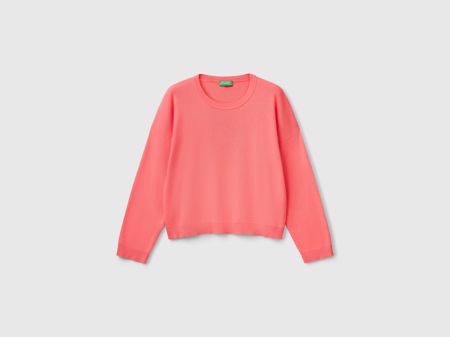 Maglia 100% cotone da donna fucsia | Benetton Outlet
