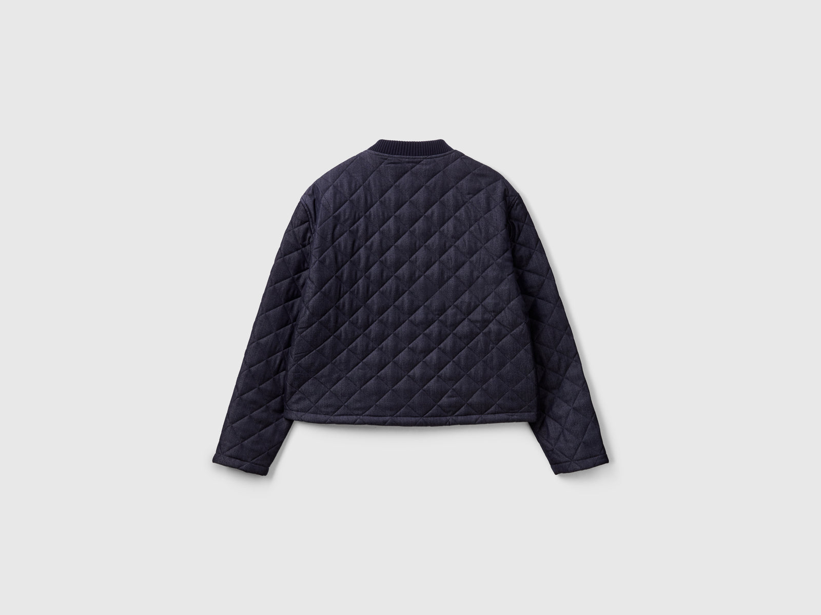 Giubbotto trapuntato effetto denim da donna blu 2 | Benetton Outlet