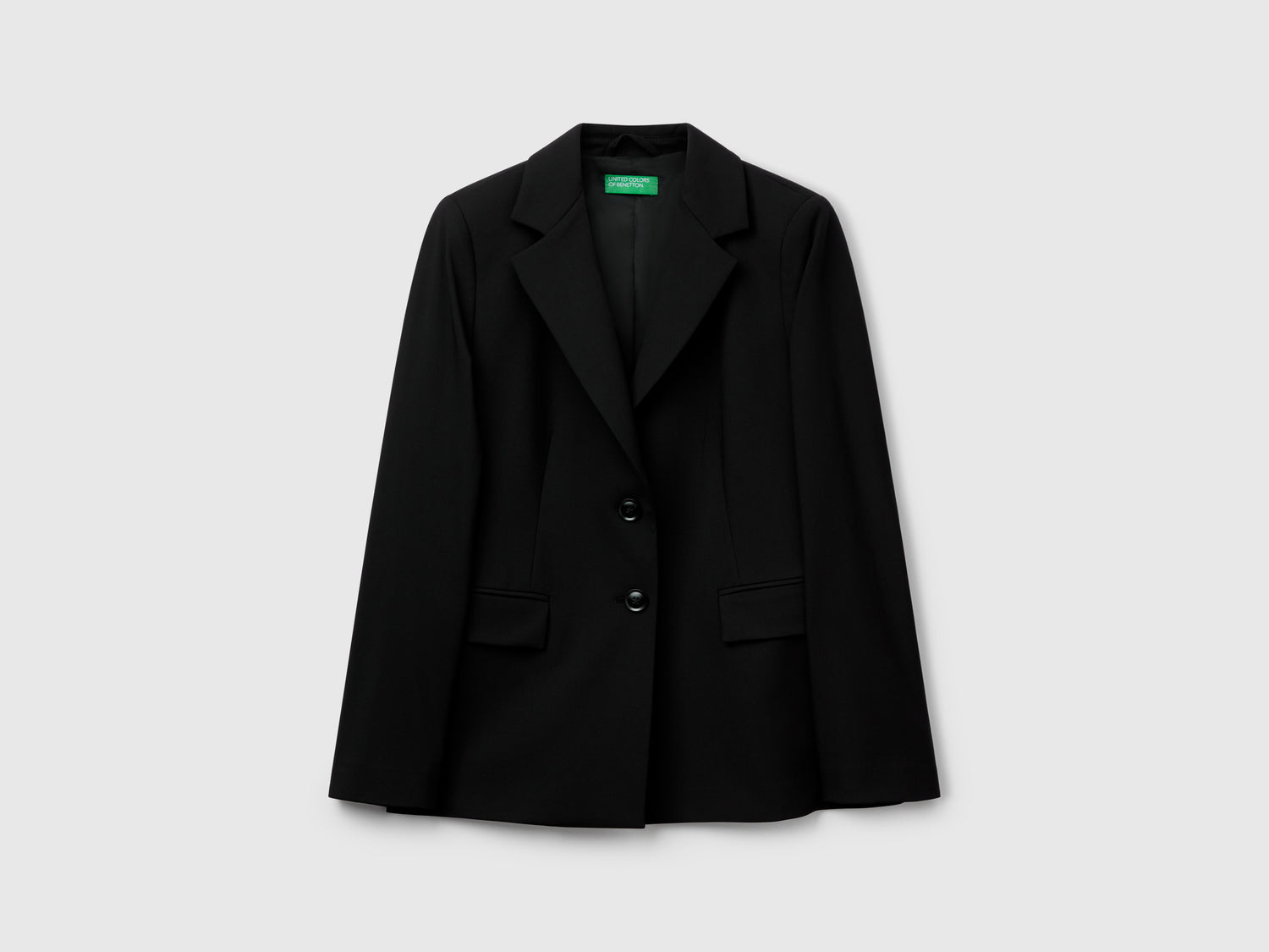 Blazer slim fit da donna nero | Benetton Outlet