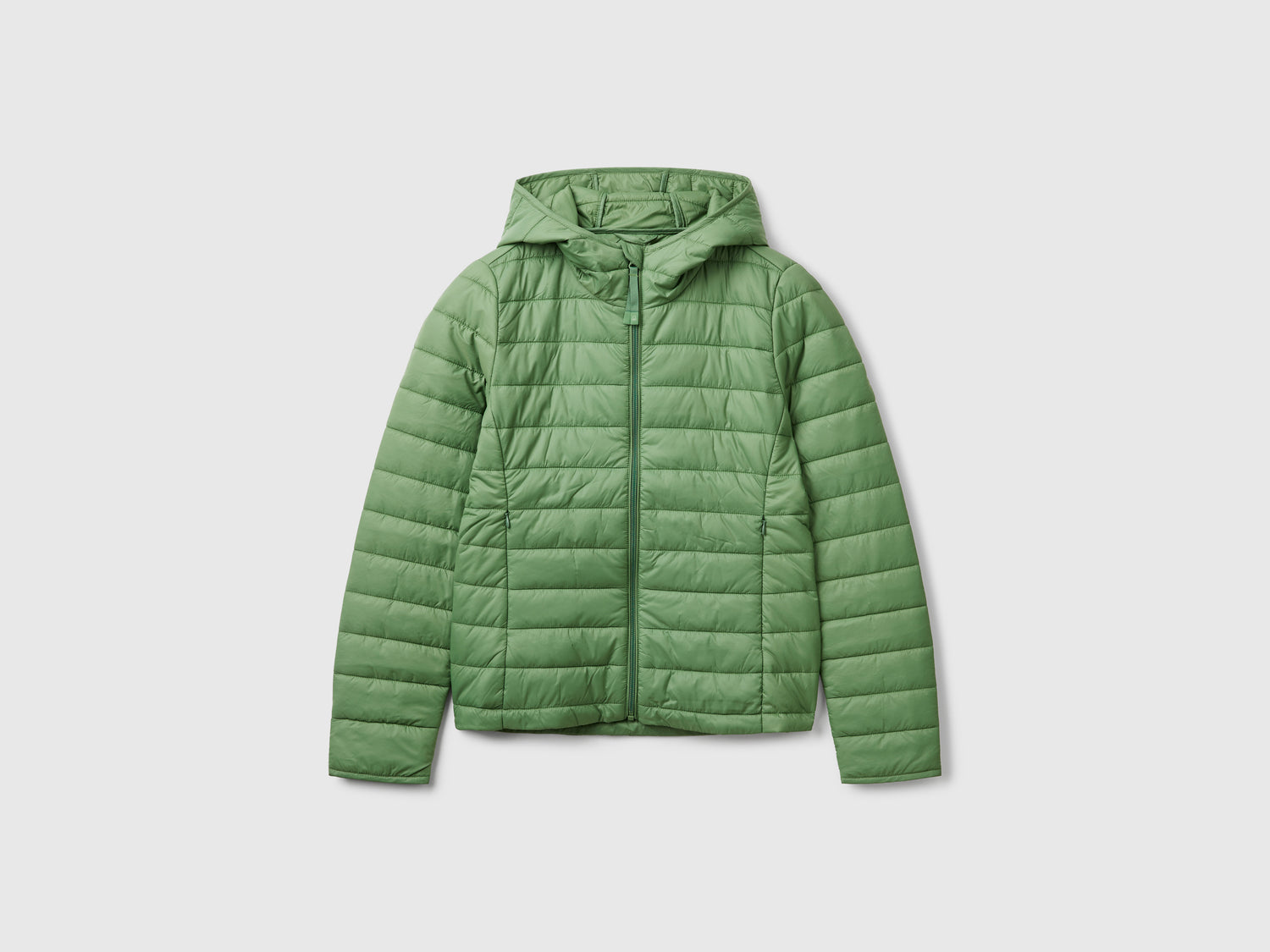 Giubbino slim fit imbottito da donna verde | Benetton Outlet