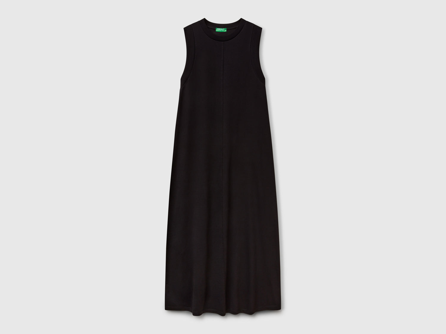 Sleeveless dress in pure cotton da donna nero | Benetton Outlet