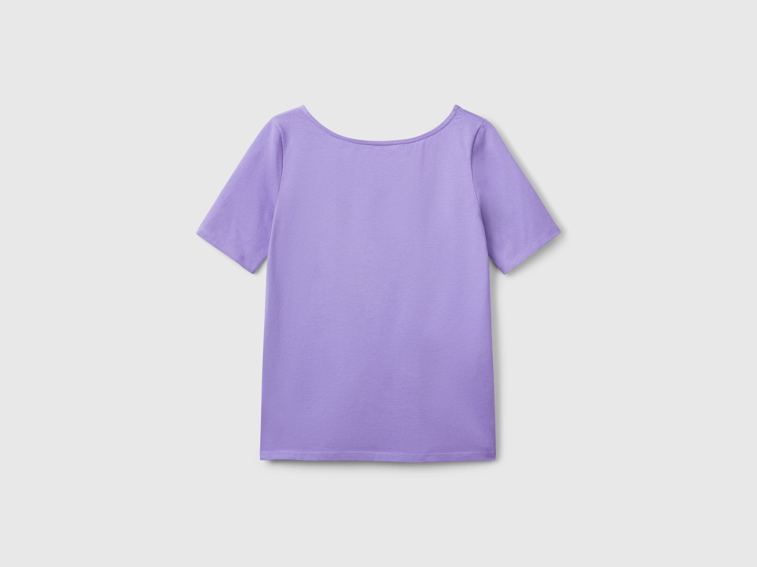 T-shirt slim fit reversibile da donna pervinca | Benetton Outlet