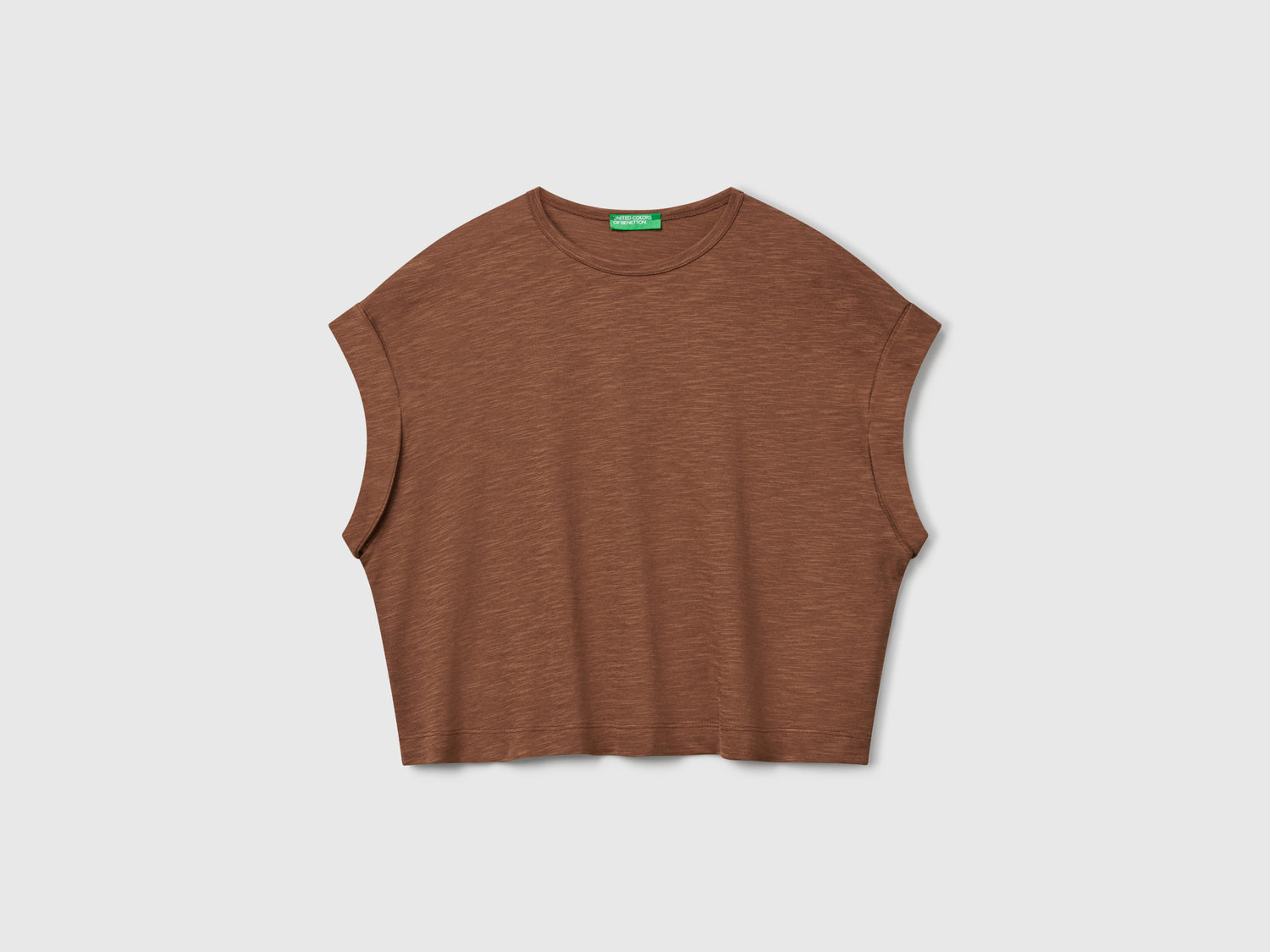 Boxy fit T-shirt da donna marrone | Benetton Outlet