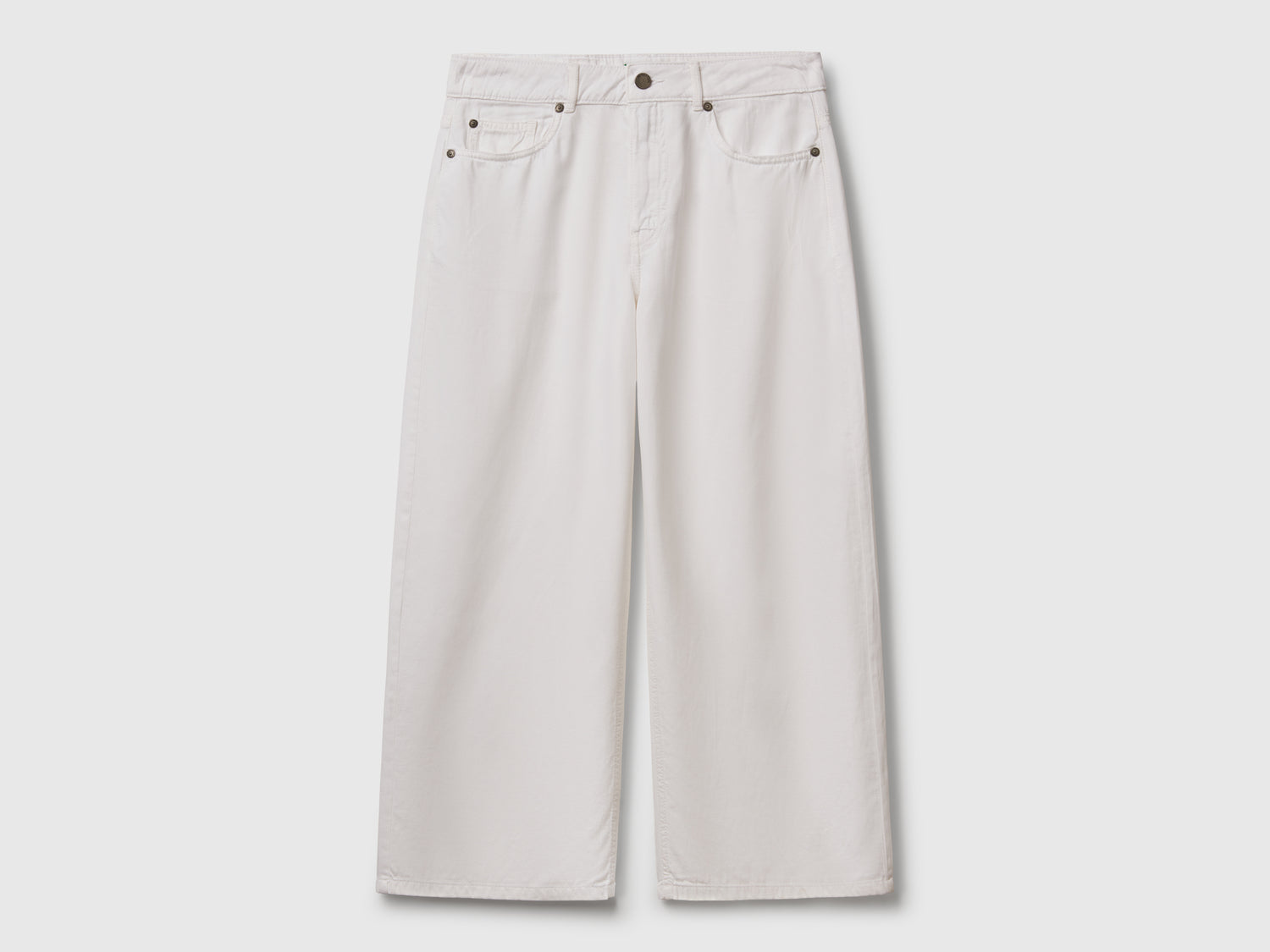 Pantaloni cinque tasche da donna bianco | Benetton Outlet