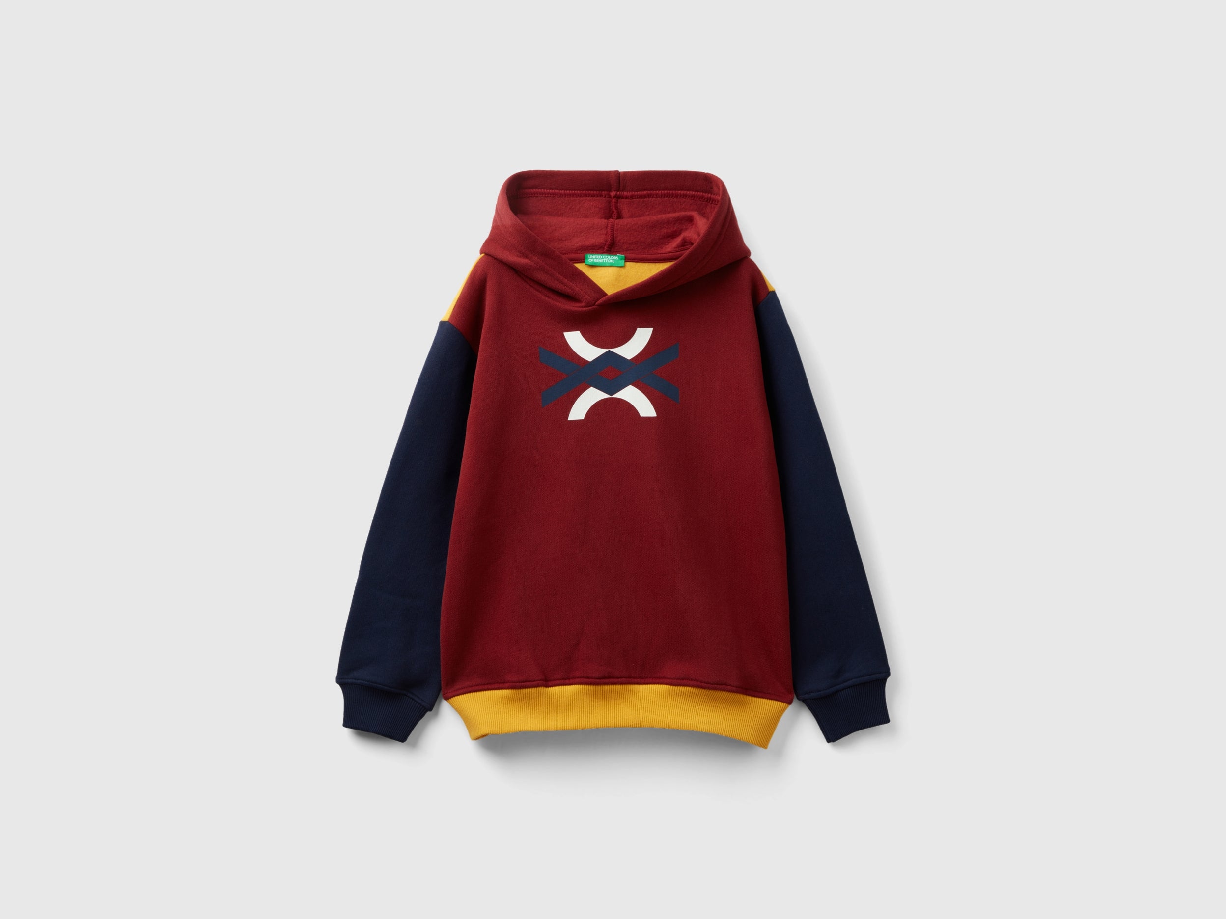 United Colors Of Benetton Felpa Per Bambini In Cotone Bianca 3j68c10s1 1615450