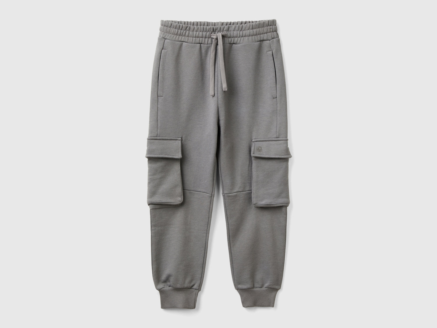 Pantaloni cargo in felpa da bambino grigio scuro | Benetton Outlet
