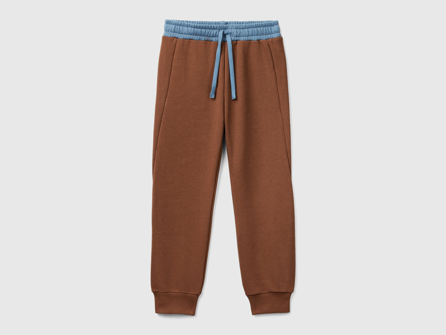Joggers con coulisse da bambino marrone | Benetton Outlet