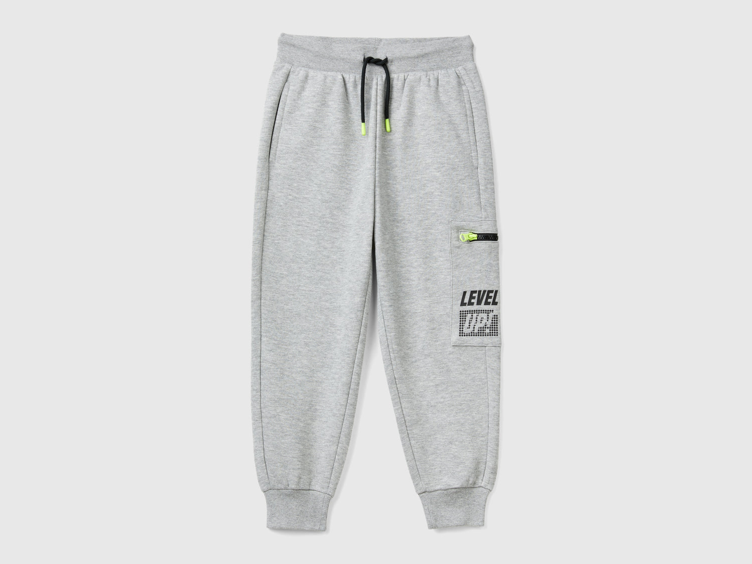 Joggers gamer in misto cotone da bambino grigio chiaro | Benetton Outlet