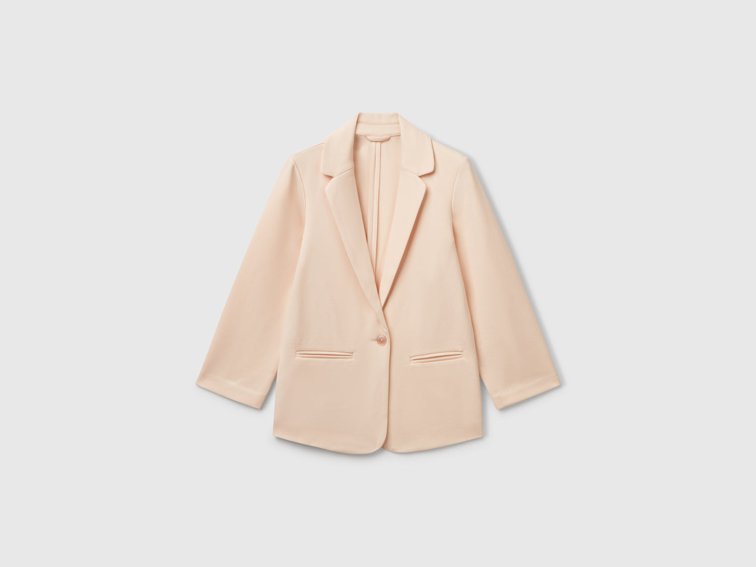 Blazer lungo elegante da bambina cammello | Benetton Outlet