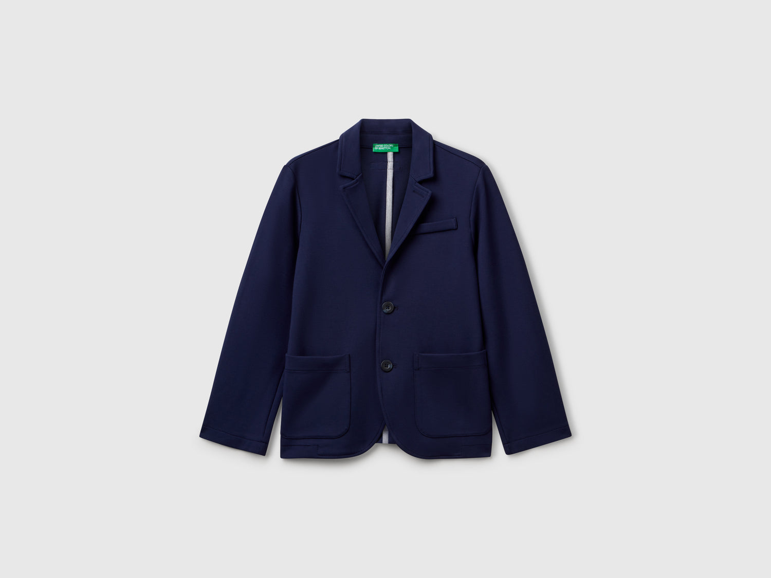 Blazer in misto viscosa da bambino blu scuro | Benetton Outlet