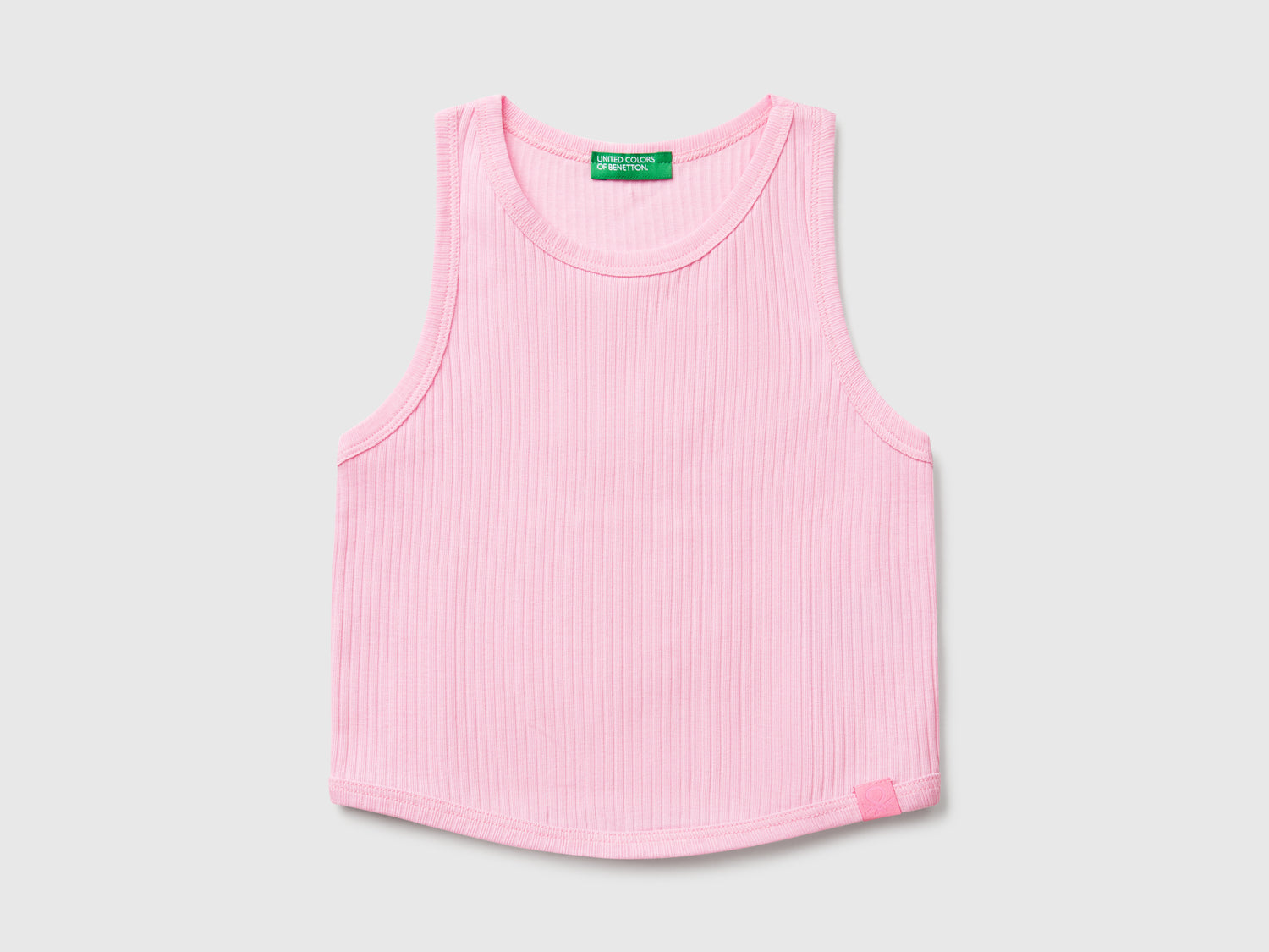 Ribbed tank top da bambina rosa | Benetton Outlet