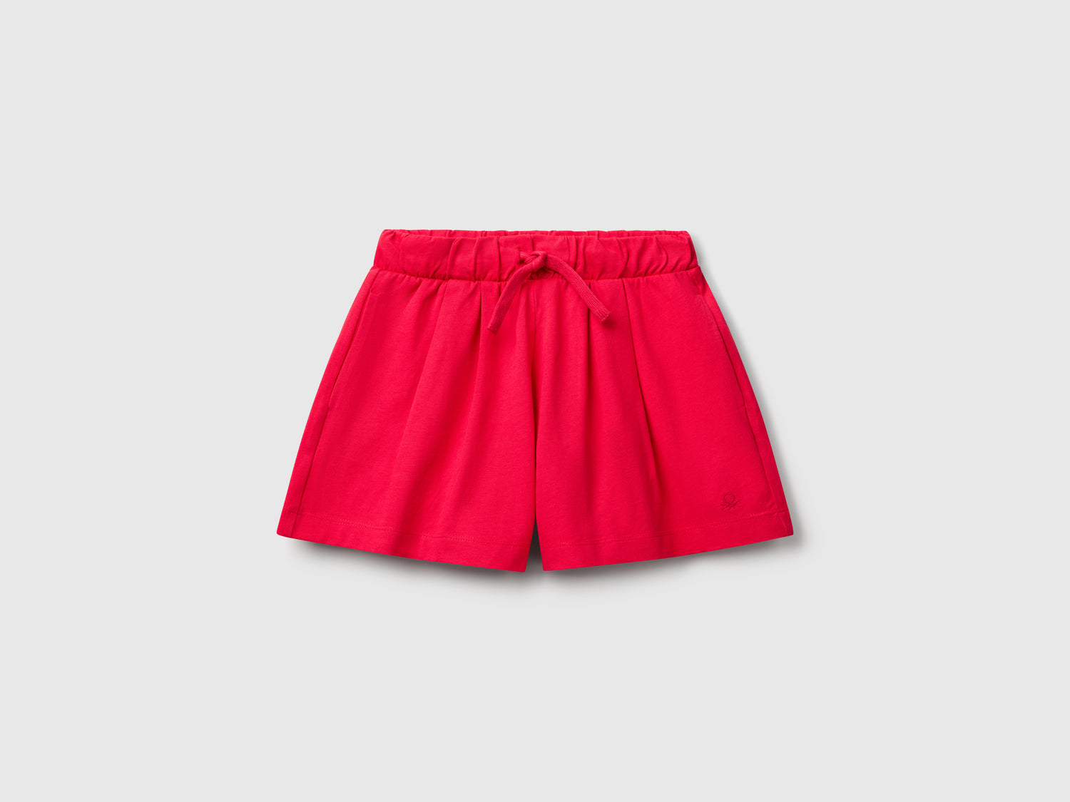 Shorts in puro cotone da bambina fucsia | Benetton Outlet