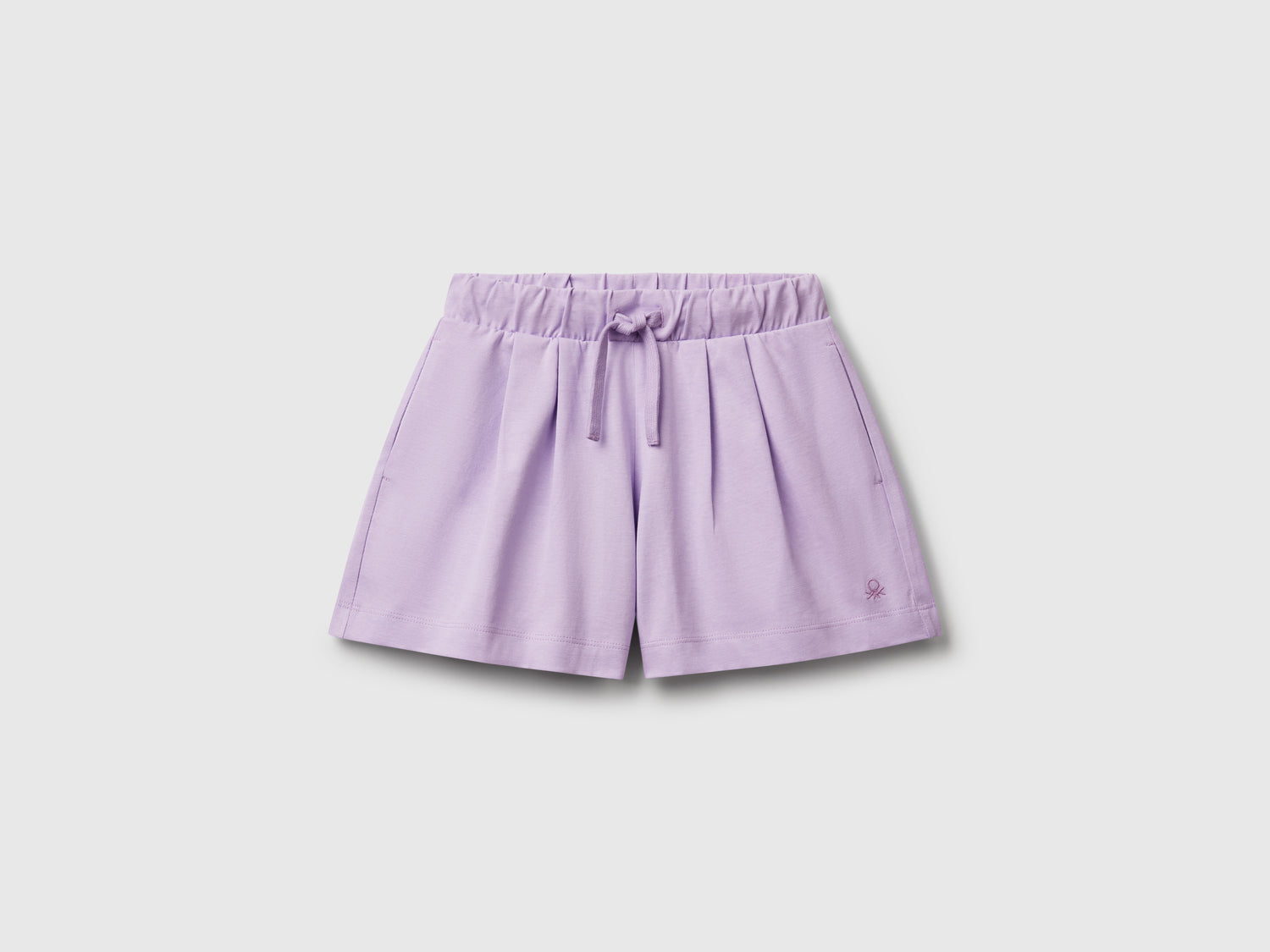 Shorts in puro cotone da bambina lilla | Benetton Outlet