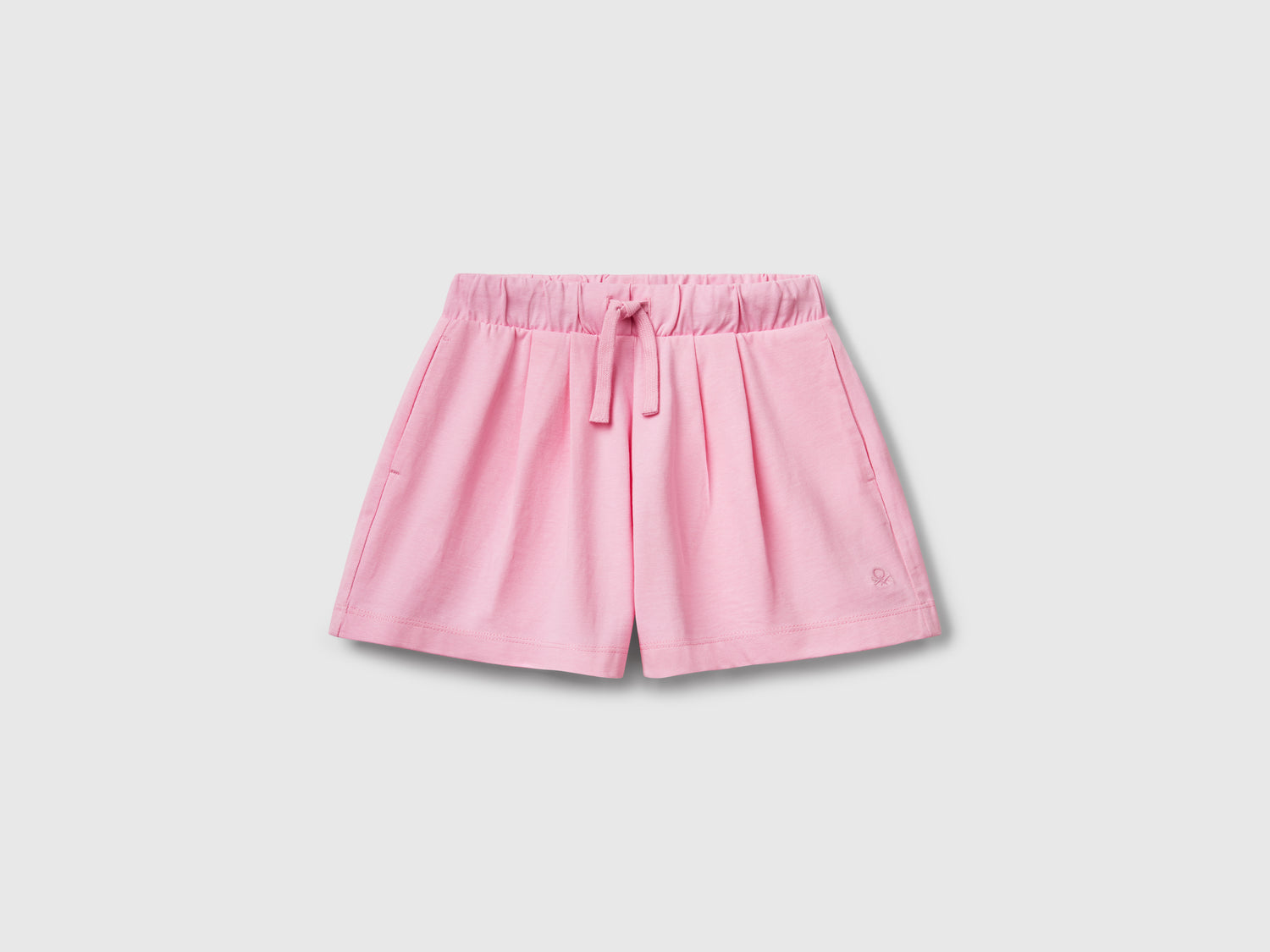 Shorts in puro cotone da bambina rosa | Benetton Outlet