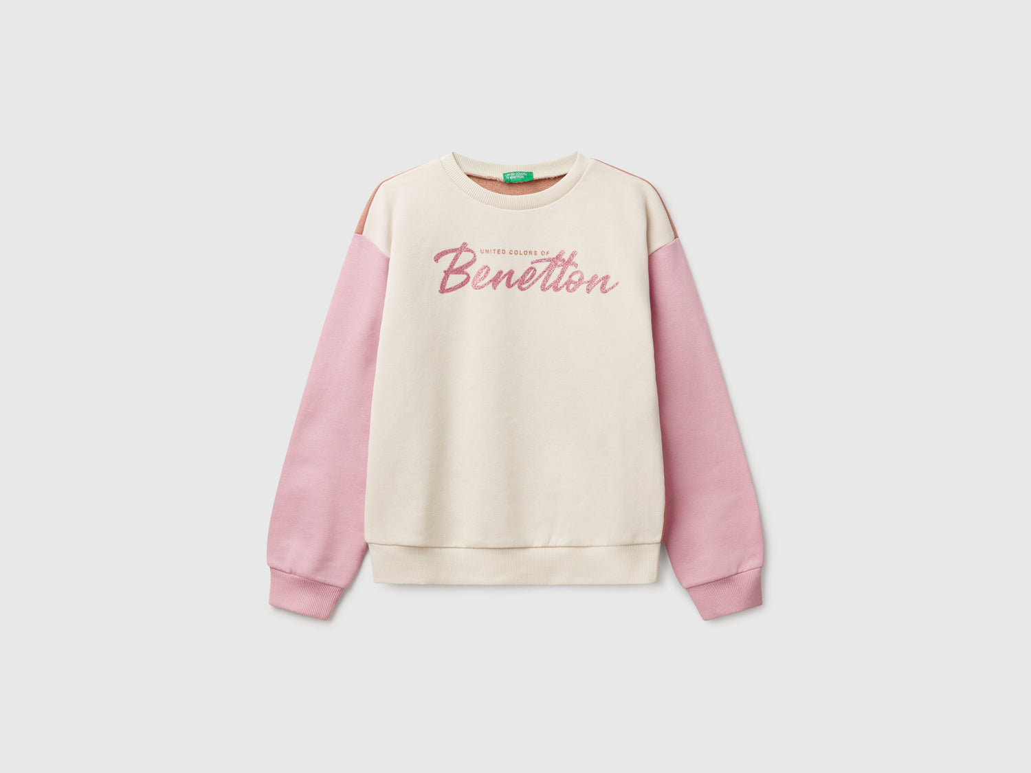 Felpa con stampa glitter da bambina multi-color | Benetton Outlet