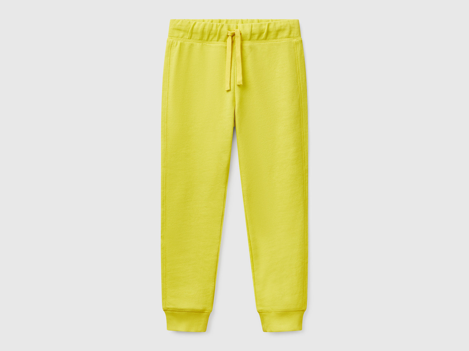 Pantaloni in felpa con logo da bambino lime | Benetton Outlet