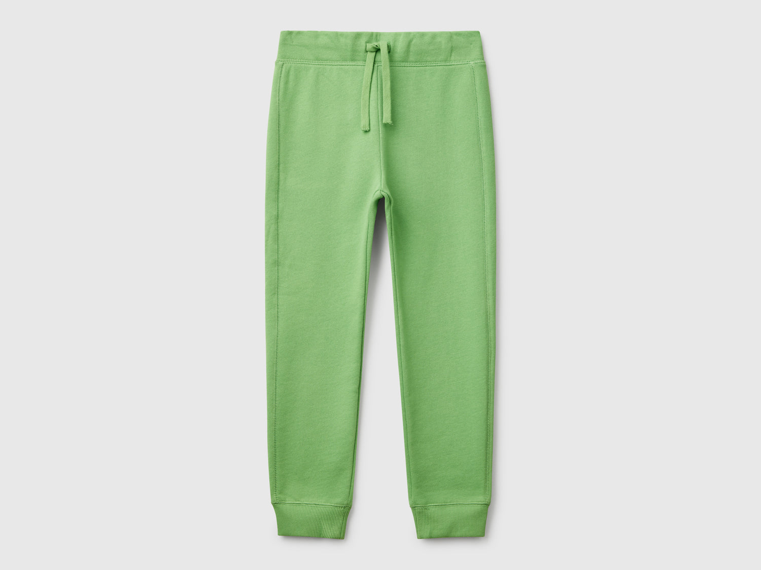 Pantaloni in felpa con logo da bambino verde | Benetton Outlet