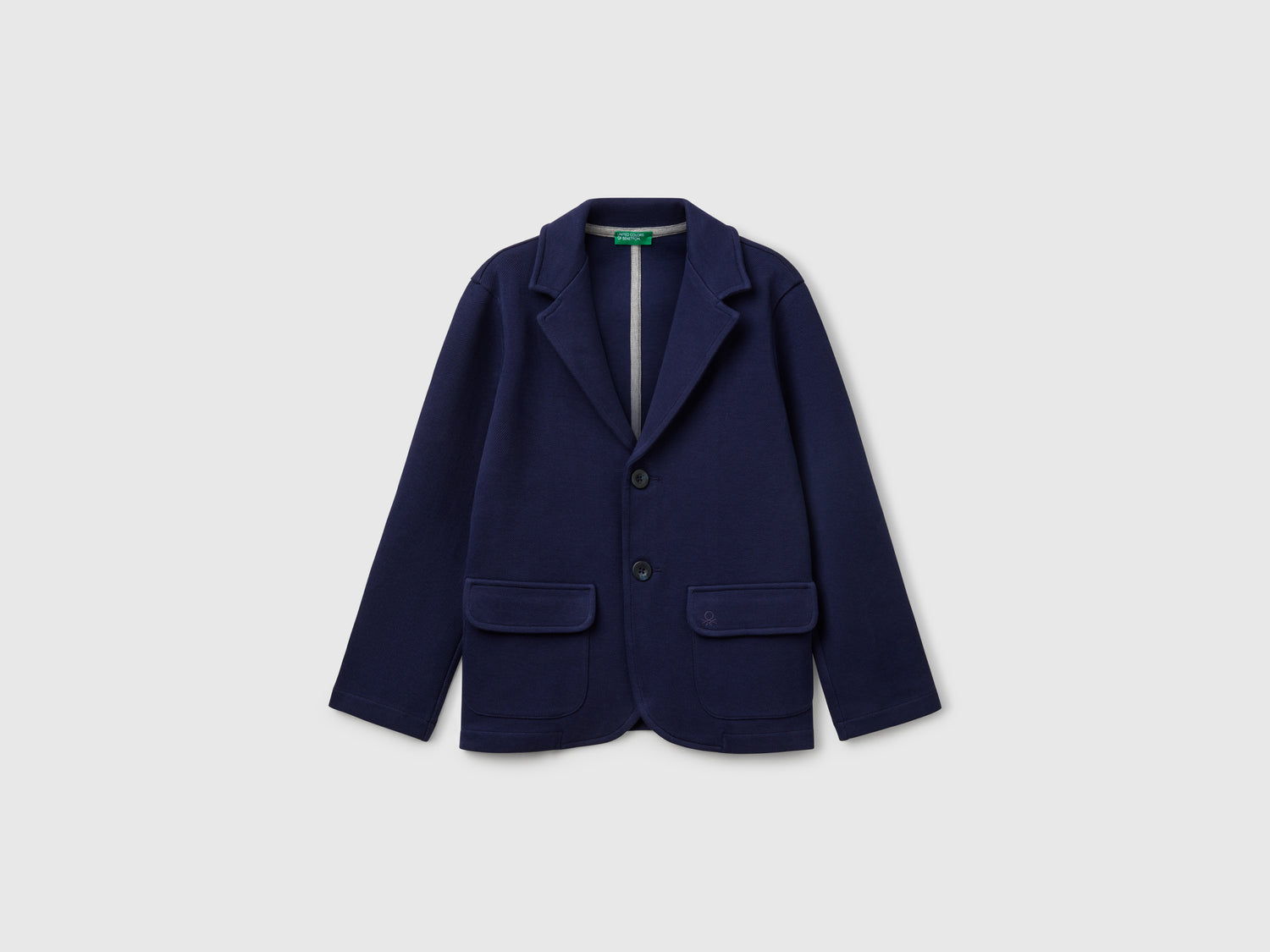 Blazer con tasche da bambino blu scuro | Benetton Outlet