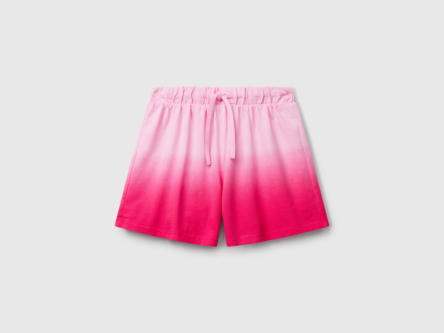 Shorts dip-dye da bambina fucsia | Benetton Outlet