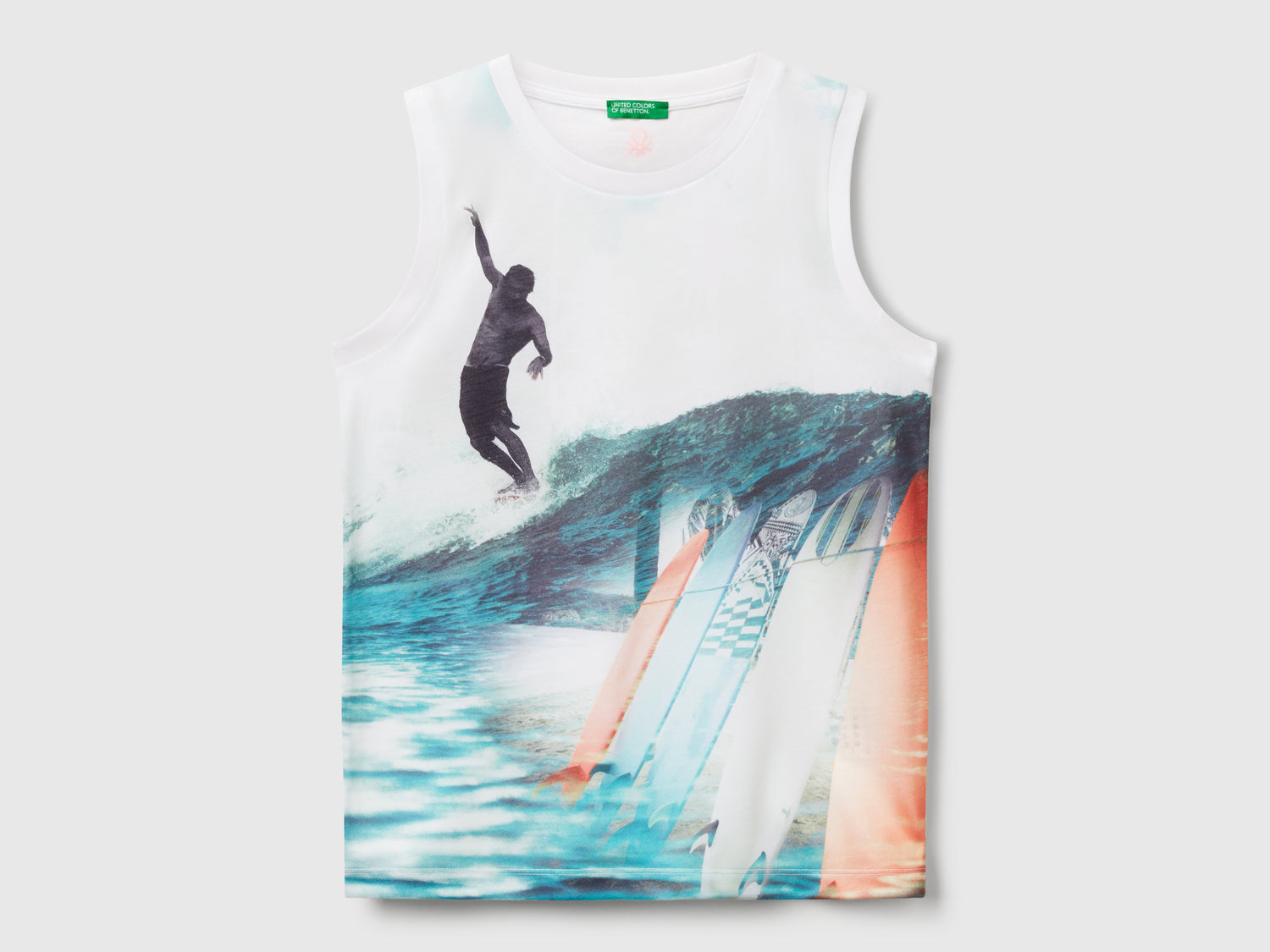 Canotta con stampa surf da bambino multi-color | Benetton Outlet