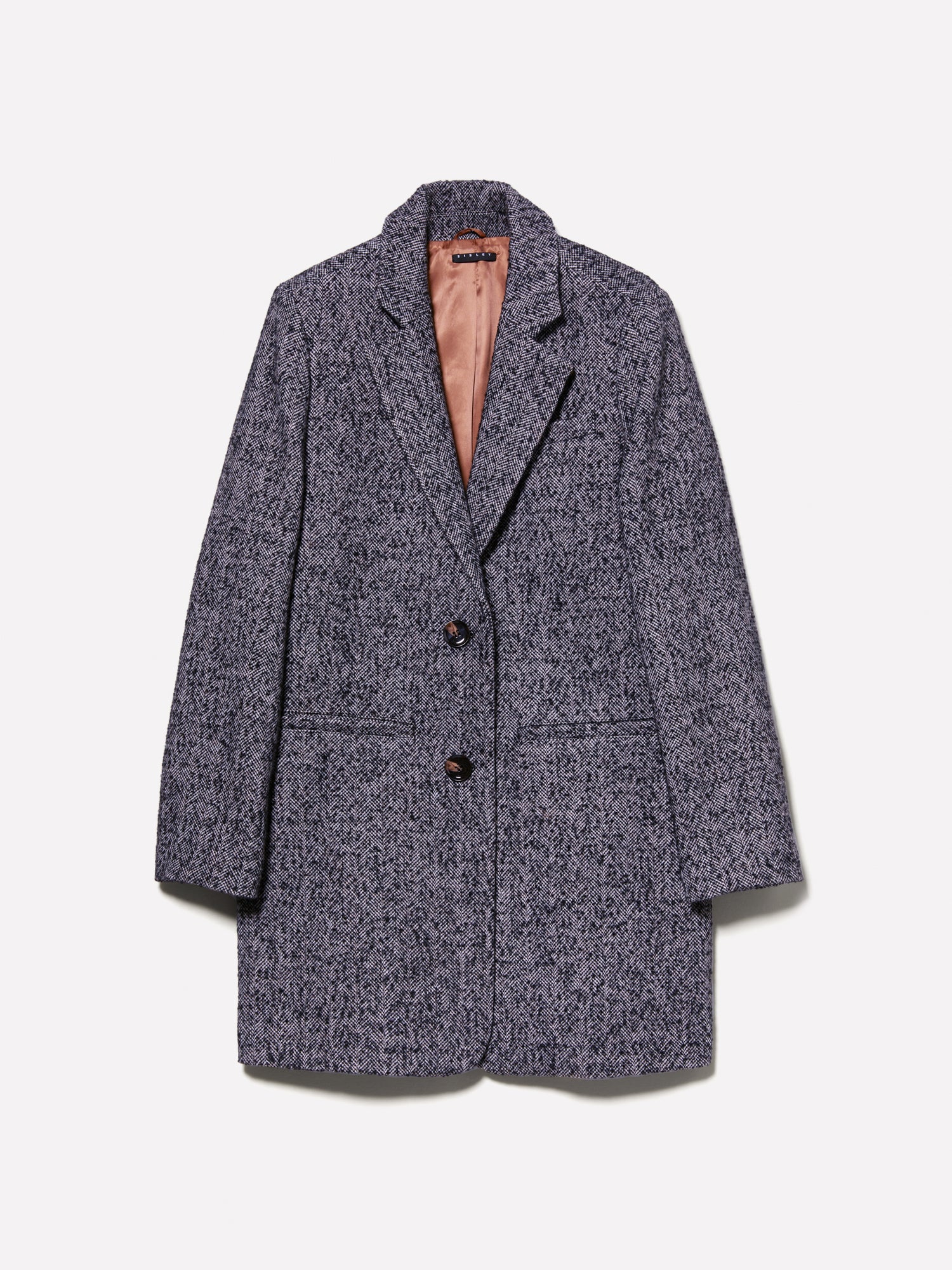 Blazer coat bouclé da donna grigio scuro | Sisley Outlet