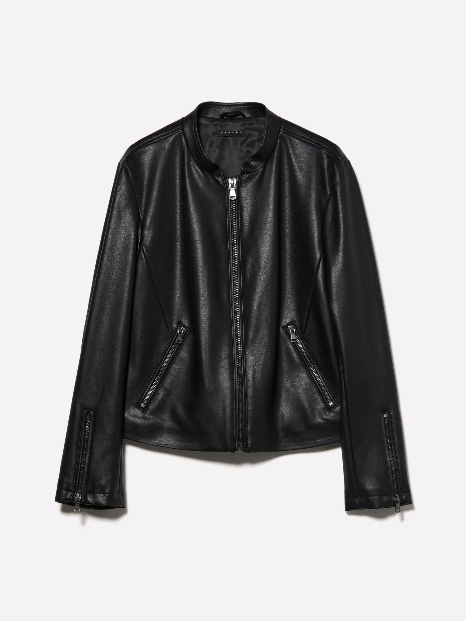 Giubbotto slim fit da donna nero | Sisley Outlet