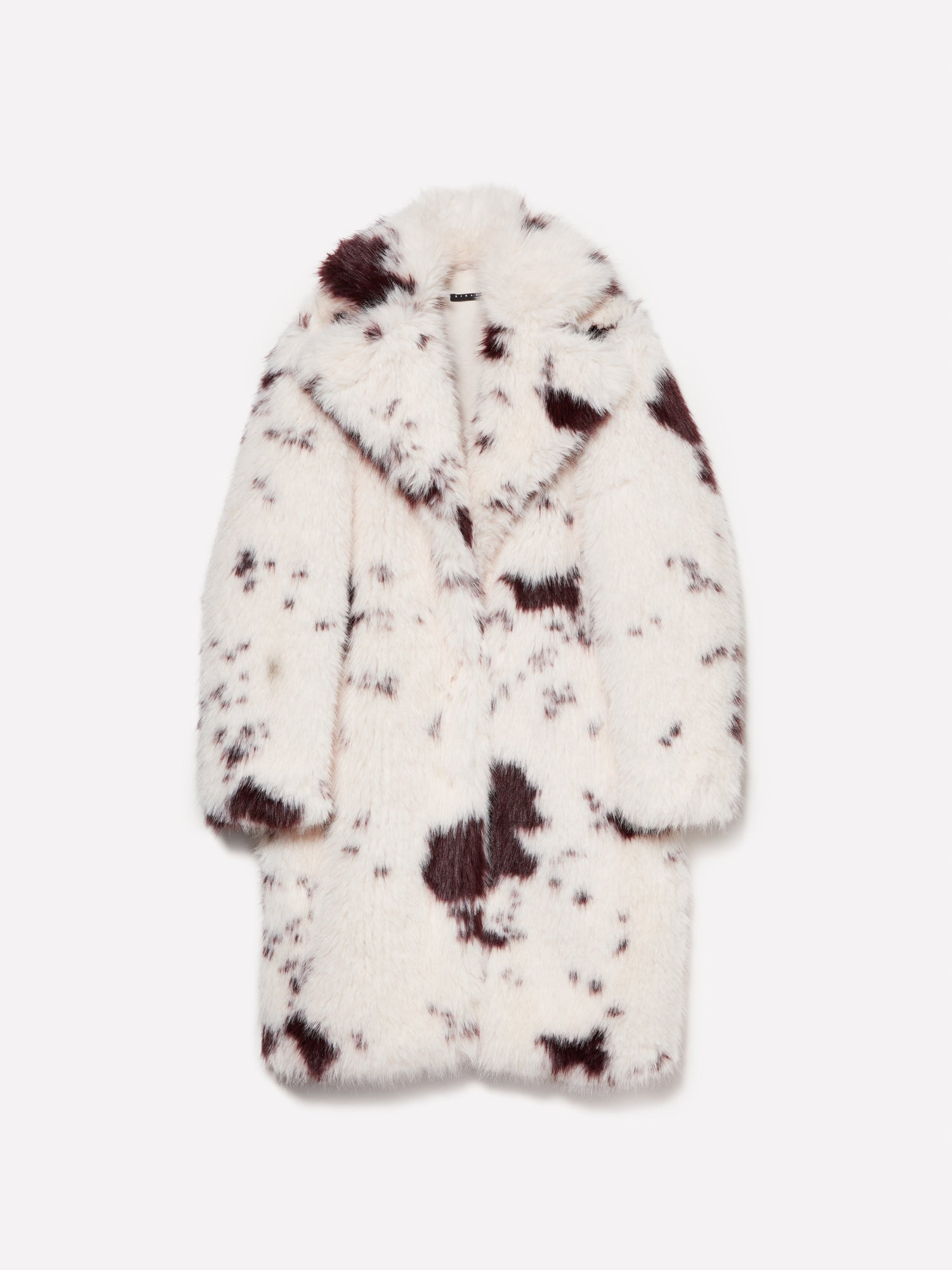 Pelliccia sintetica animal print da donna bianco panna | Sisley Outlet