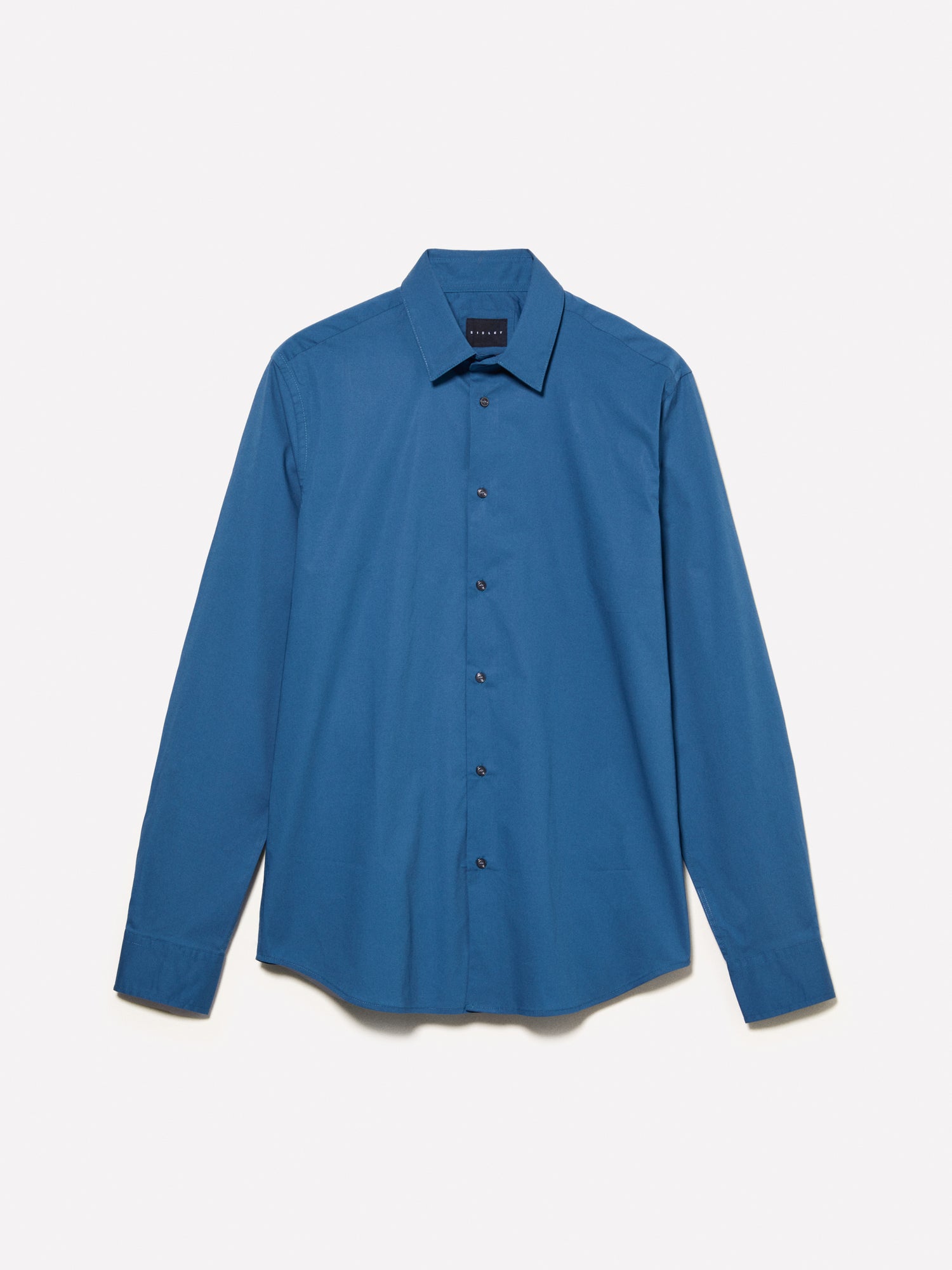 Camicia slim fit da uomo blu | Sisley Outlet
